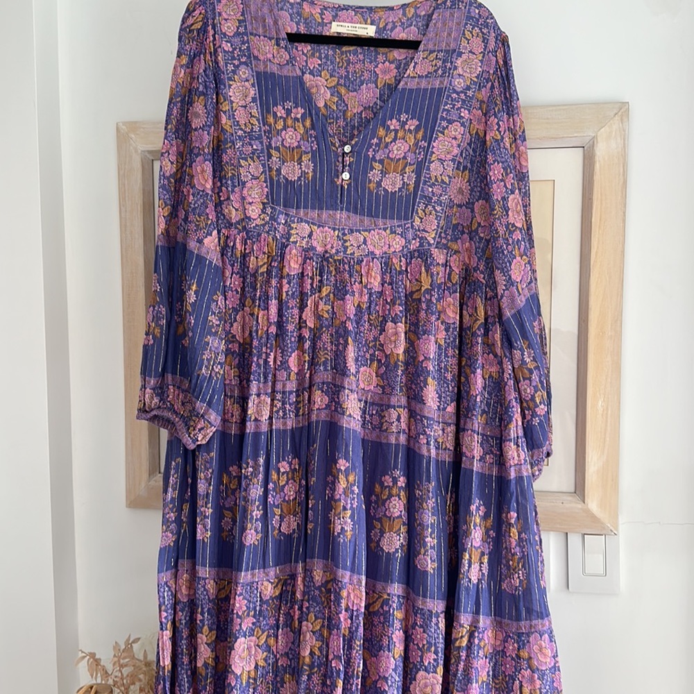 Spell Purple Floral Maxi Dress - Picture 3 of 5